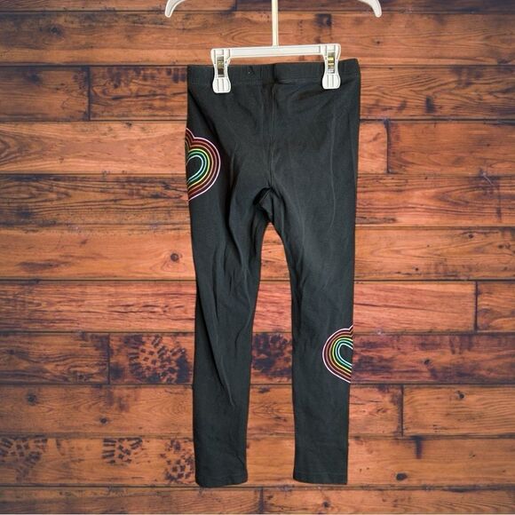 5 for $25🔥Cat & Jack Black Rainbow Print Leggings Girls Size Small (6/6X) - Picture 2 of 5